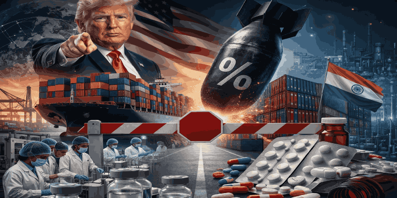 ट्रम्प यांचा 'टॅरिफ बॉम्ब'; भारतीय औषध क्षेत्राला बसणार मोठा फटका