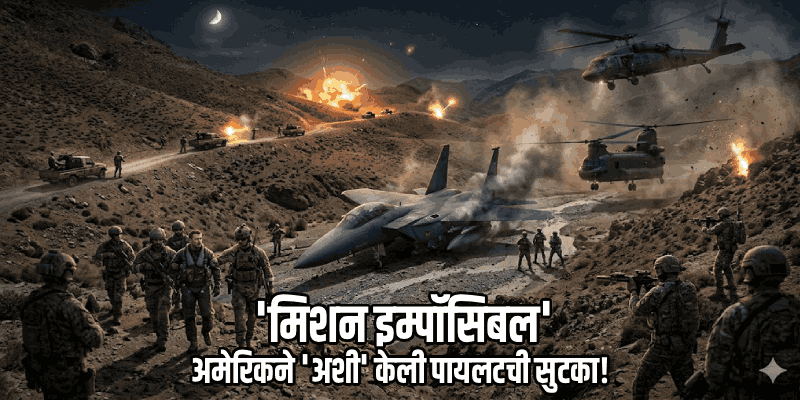 इराणमध्ये अमेरिकेची थरारक 'मिशन इम्पॉसिबल' मोहीम; वैमानिकाची मृत्यूच्या जबड्यातून सुटका