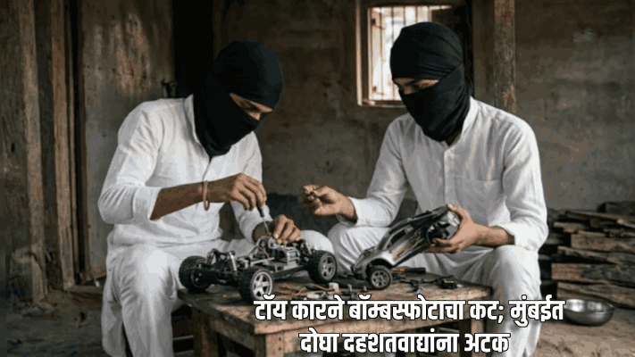 टॉय कारने बॉम्बस्फोटाचा कट; मुंबईत दोघा दहशतवाद्यांना अटक