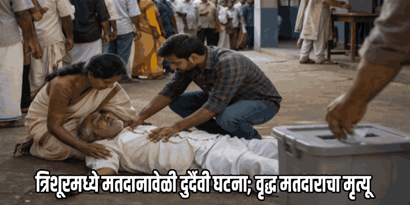 मतदान केंद्रावर दीड तास रांगेत राहिला उभा, मतदान करूनच वृद्धाने सोडले प्राण!