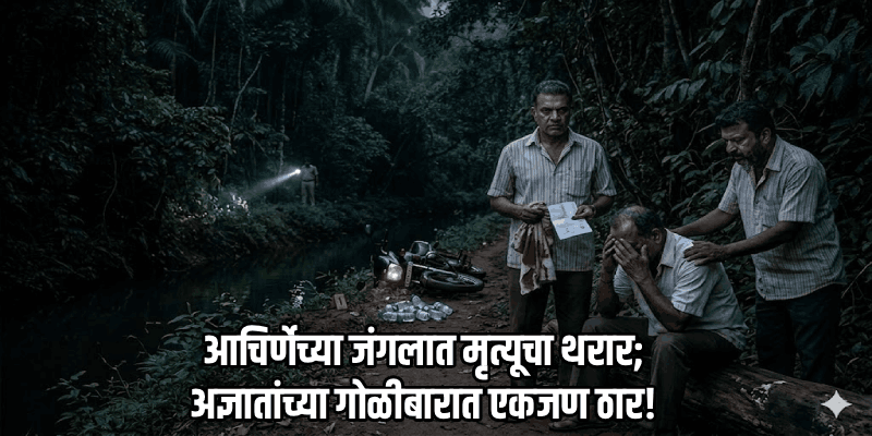 आचिर्णेच्या जंगलात शिकारीसाठी आलेल्या तरुणांवर अज्ञातांचा गोळीबार; एकजण जागीच ठार