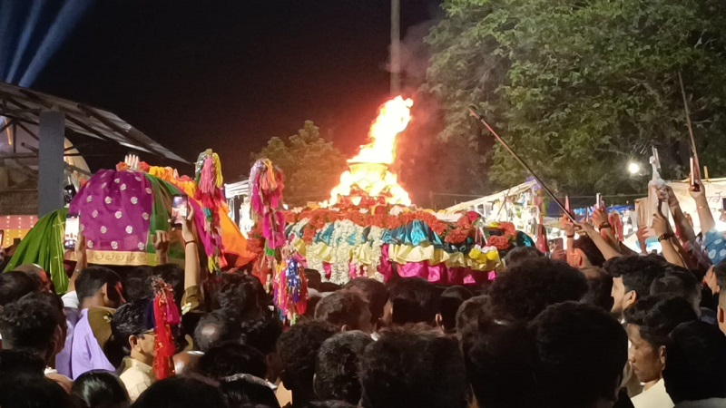 ढोलांच्या गजरात, ‘हरहर’च्या जयघोषात मयेनगरी दुमदुमली