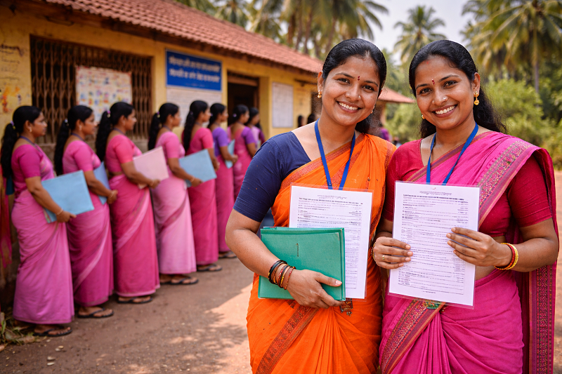 अंगणवाडी कर्मचाऱ्यांच्या १०९ रिक्त पदांसाठी बंपर भरती