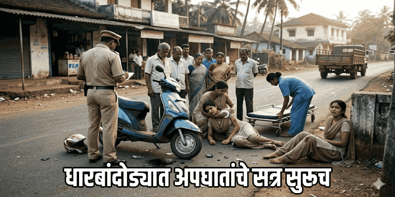 धारबांदोड्यात 'हिट अँड रन'; दोन तरुणी गंभीर