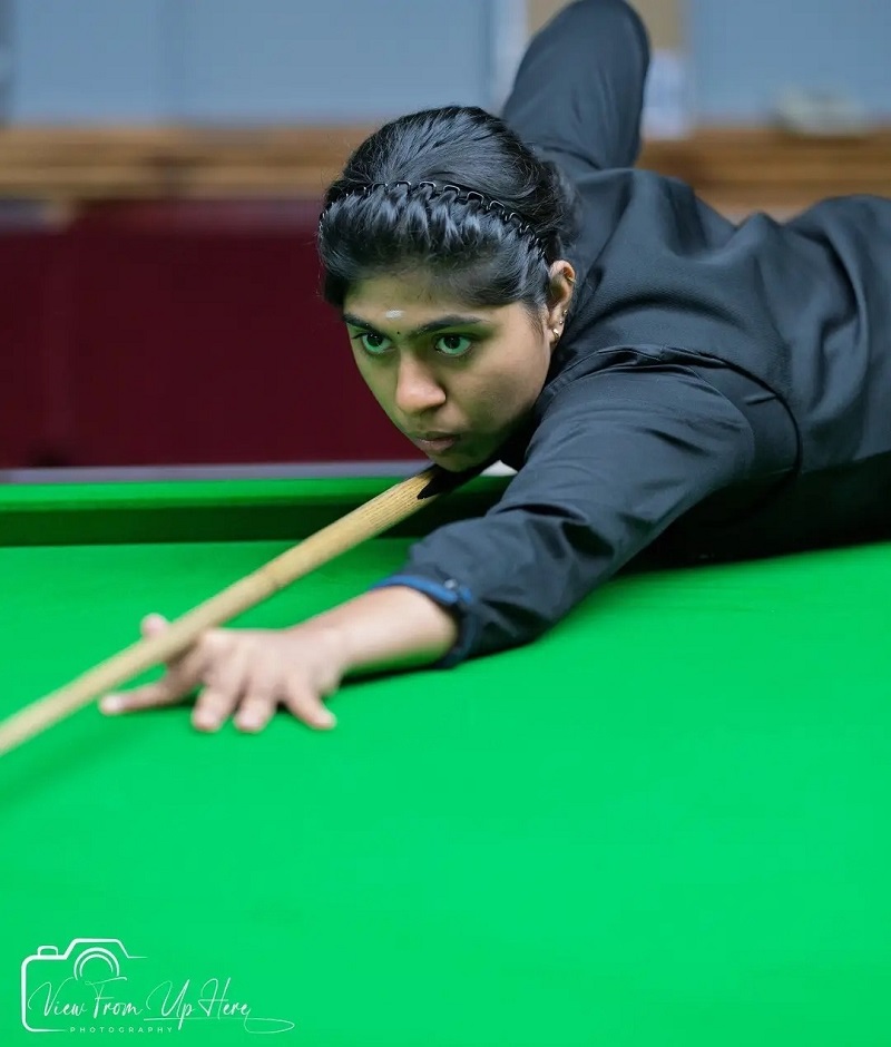 १८ वर्षीय श्रुती एल. ची बिलियर्ड्समध्ये जागतिक भरारी