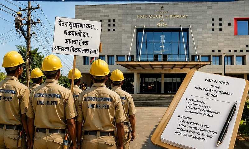 वीज खात्याचे ३१० लाईन हेल्पर्स वेतन सुधारणा, थकबाकीसाठी न्यायालयात