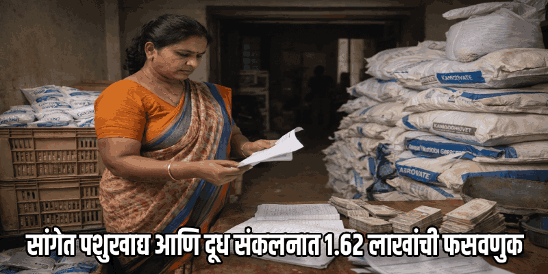 सांगेत दूध संकलन आणि पशुखाद्य विक्रीत १.६२ लाखांची अफरातफर उघड