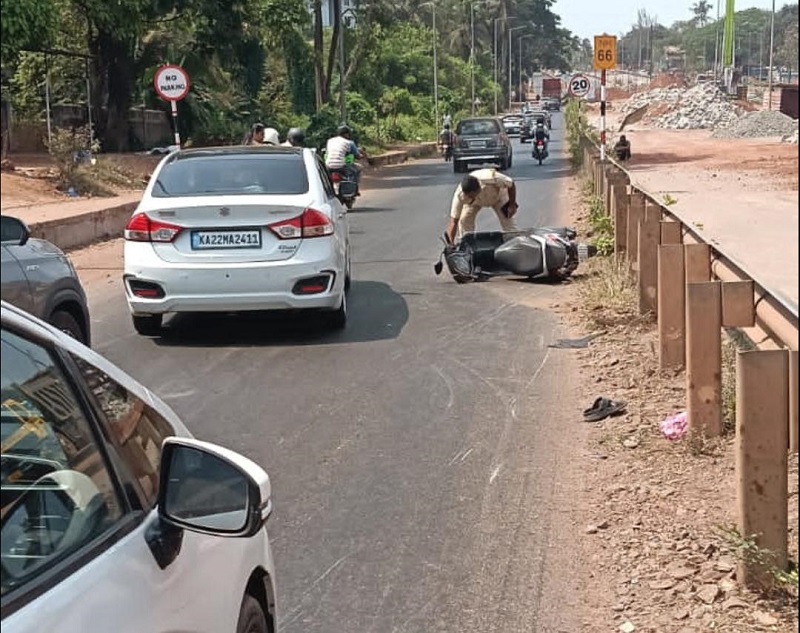 म्हापशात ‘हीट अॅण्ड रन’ अपघातात वयोवृद्ध दुचाकीस्वार जखमी