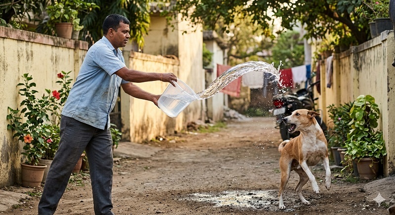 भटक्या कुत्र्यावर फेकले उकळते पाणी, वेळ्ळीतील संशयितावर गुन्हा नोंद