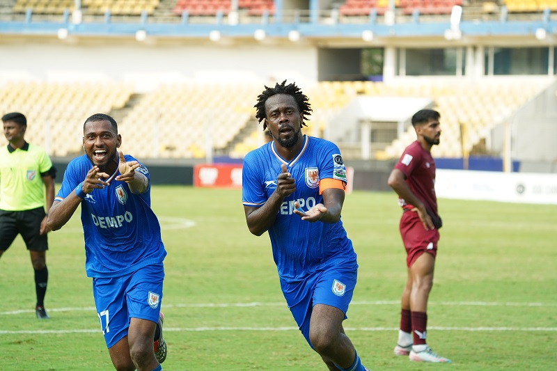 झुंजार लढतीनंतर धेम्पो स्पोर्ट्स क्लबचा राजस्थान युनायटेडकडून पराभव