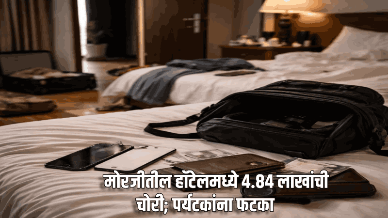 मोरजीतील हॉटेलमध्ये ४.८४ लाखांची चोरी; पर्यटकांना फटका