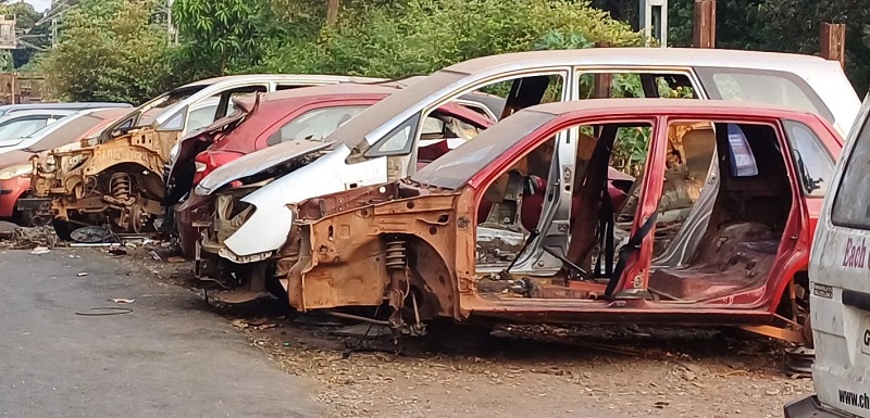 गोवा : स्क्रॅप धोरणांतर्गत आतापर्यंत १,३६६ गाड्या भंगारात