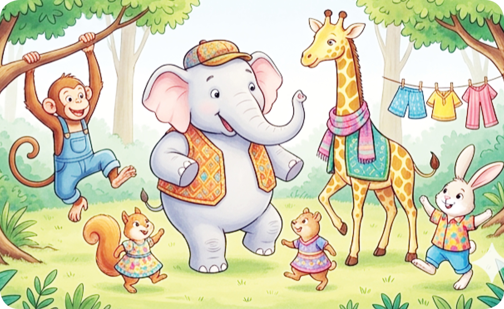 जंगल  झाले  रंगीत!