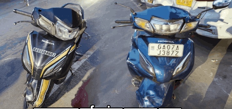 बागा-कळंगुट येथे दुचाकींच्या टक्करीत दोघा युवकांचा मृत्यू