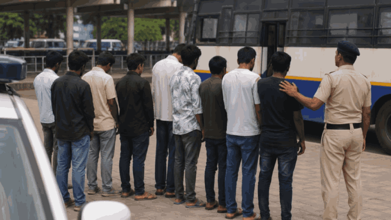 पणजी कदंब बसस्थानकावर पर्यटकांची सतावणूक; १० दलालांना पोलिसांनी घेतले ताब्यात