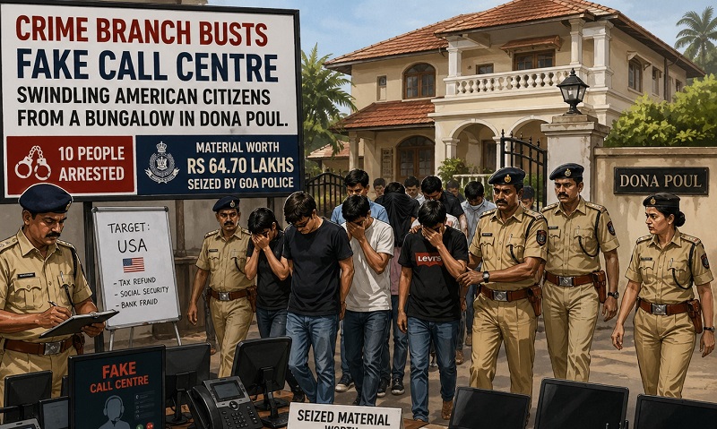 अमेरिकनांना लुबाडणाऱ्या दोन बनावट कॉल सेंटरचा पर्दाफाश