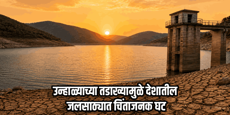 देशात भीषण जलसंकट, तब्बल १६६ प्रमुख जलाशयांची पाणीपातळी ४० टक्क्यांखाली