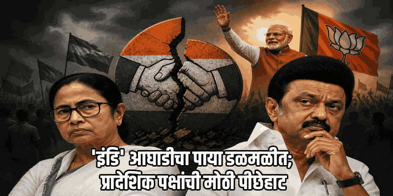 'इंडि' आघाडीचे आधारस्तंभ डळमळीत; ममता आणि स्टॅलिन यांच्या वर्चस्वाला ओहोटी