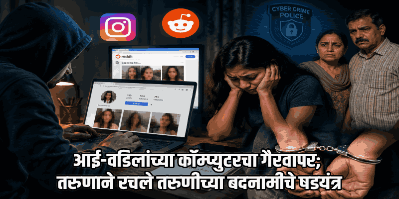 वडिलांच्या कॉम्प्युटरवर इन्स्टाग्राम-रॅडिट अकाऊंट बनवून तरुणीची बदनामी