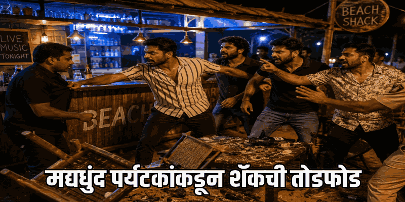 जेवणाच्या बिलावरून कर्नाटकच्या पर्यटकांचा बागातील शॅकमध्ये राडा; चौघांना प्रतिबंधात्मक अटक