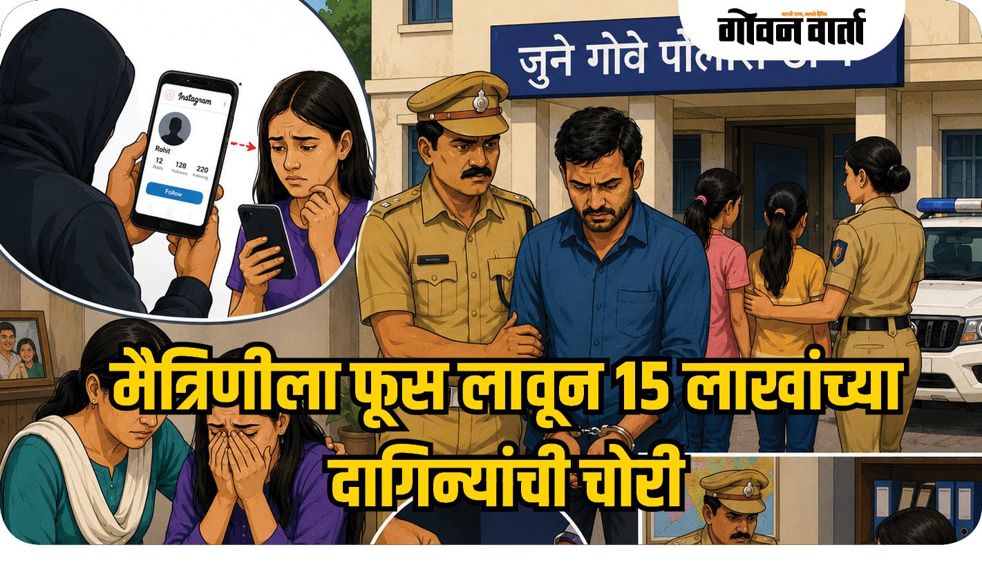 मैत्रिणीला फूस लावून १५ लाखांच्या दागिन्यांची चोरी