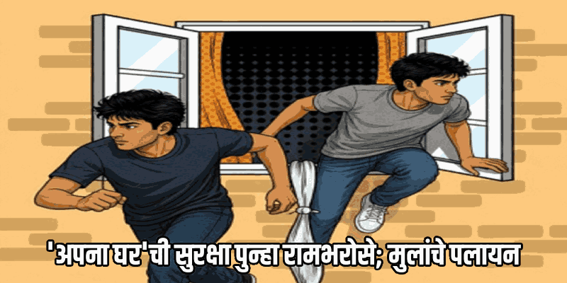 'अपना घर'मधून दोन अल्पवयीन मुलांचे पलायन