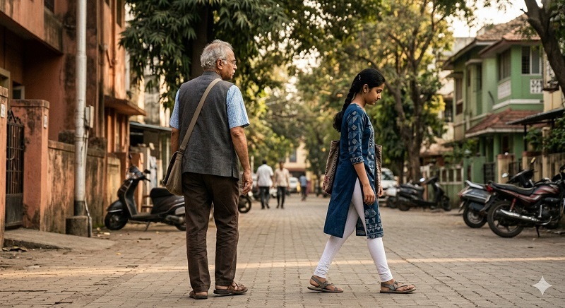 १७ वर्षीय मुलीचा पाठलाग करून मारहाण; ६० वर्षीय संशयिताला अटक