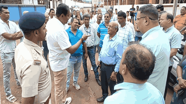 मुरगाव येथे कॉपेलजवळील जमिनीच्या सीमांकनास विरोध; तणावाची परिस्थिती