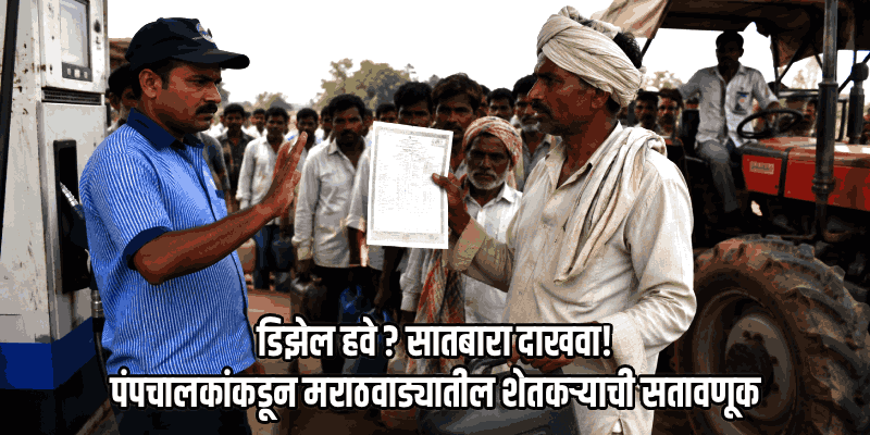 डिझेल पाहिजे तर दाखवा 'सातबारा'; मराठवाड्यातील पेट्रोलपंप चालकांची अजब अट