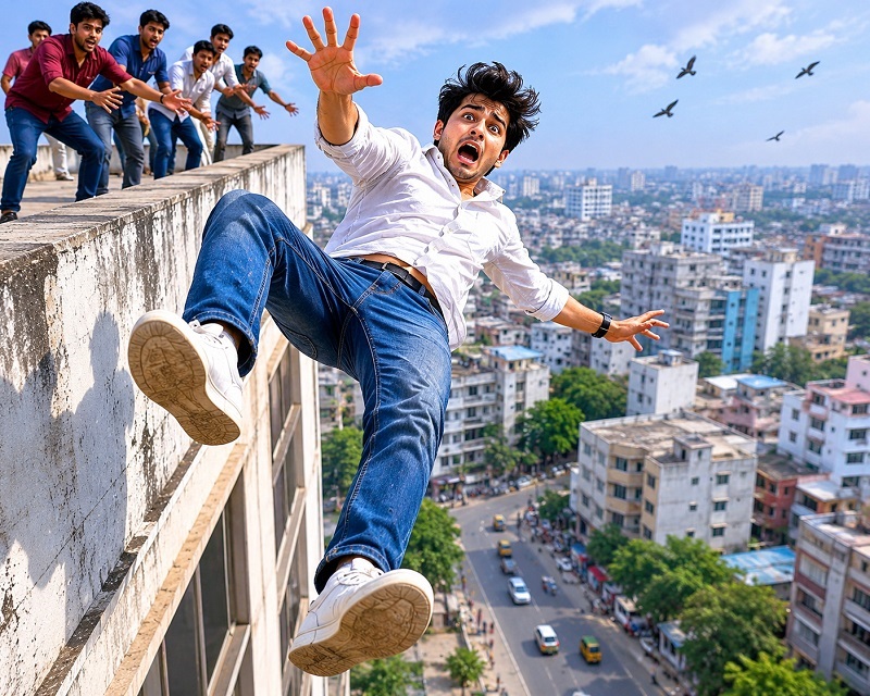 वेर्णा येथे तिसऱ्या मजल्यावरून पडल्याने युवकाचा मृत्यू