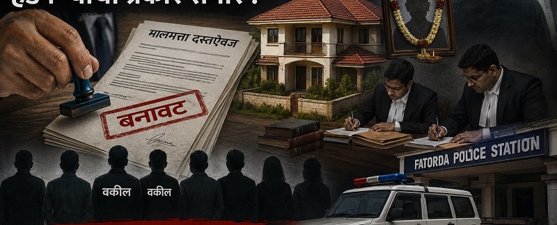 दोघा वकिलांसह आठ जणांवर फातोर्डात गुन्हा