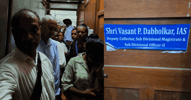 म्हापसा येथील उपजिल्हाधिकारी-२ कार्यालयात गर्दी